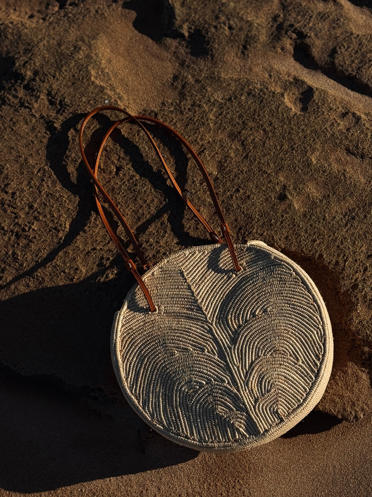 SAC PANIER PALMIER SIGNATURE NATUREL