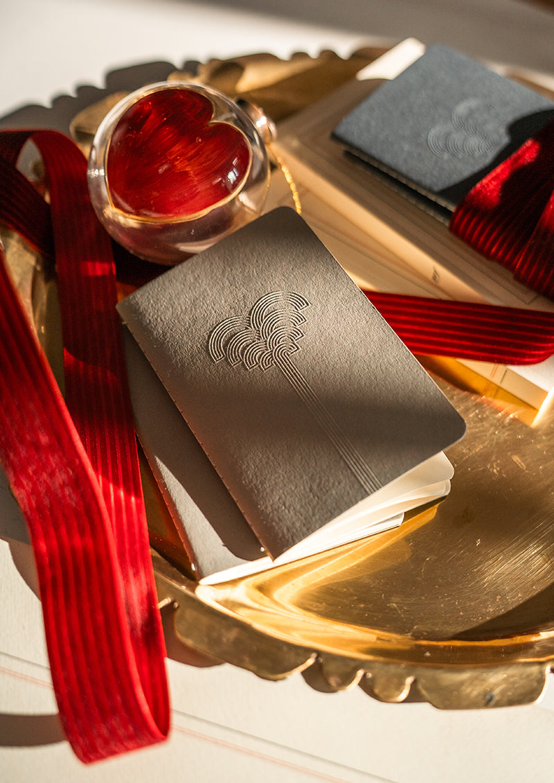 DEUX CARNETS PALMIER GRIS A6