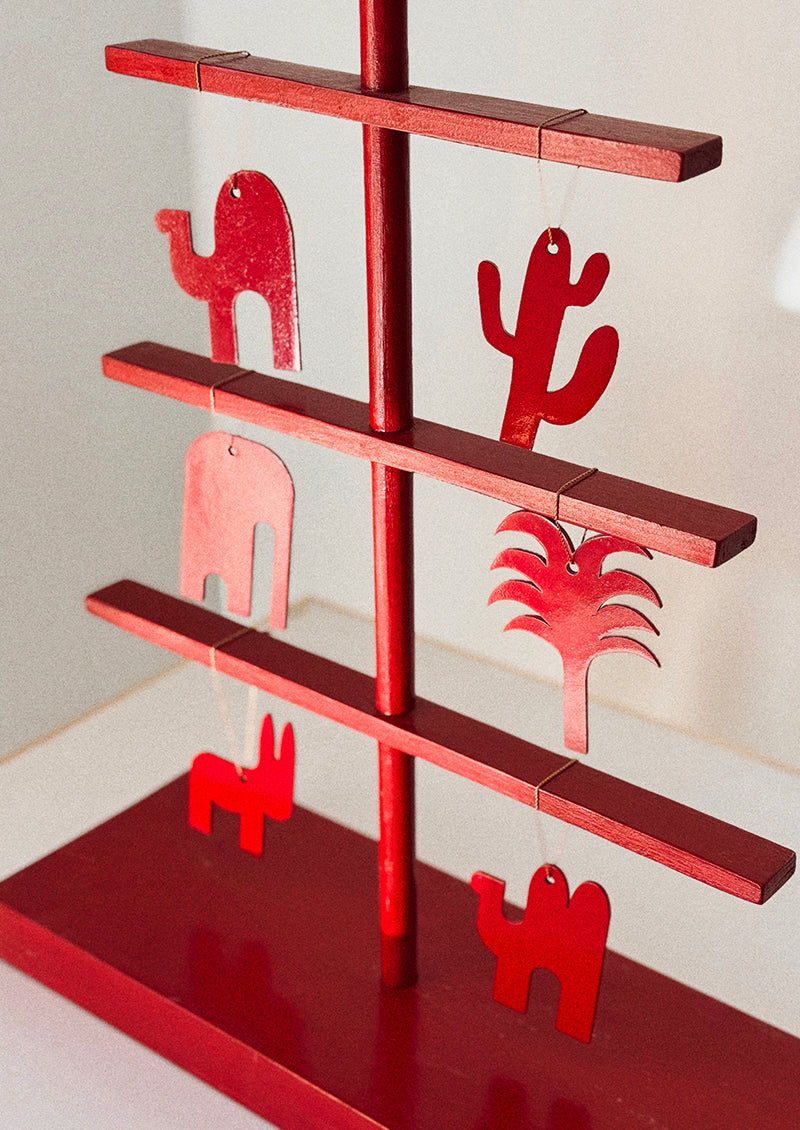 6 DÉCORATIONS AFRICA ROUGE