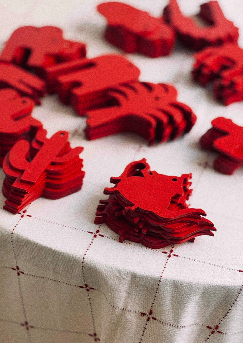 6 DÉCORATIONS MAROC ROUGE