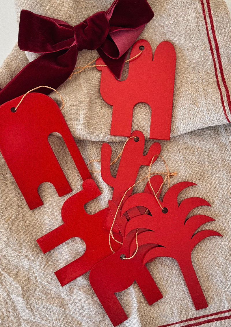 6 DÉCORATIONS AFRICA ROUGE