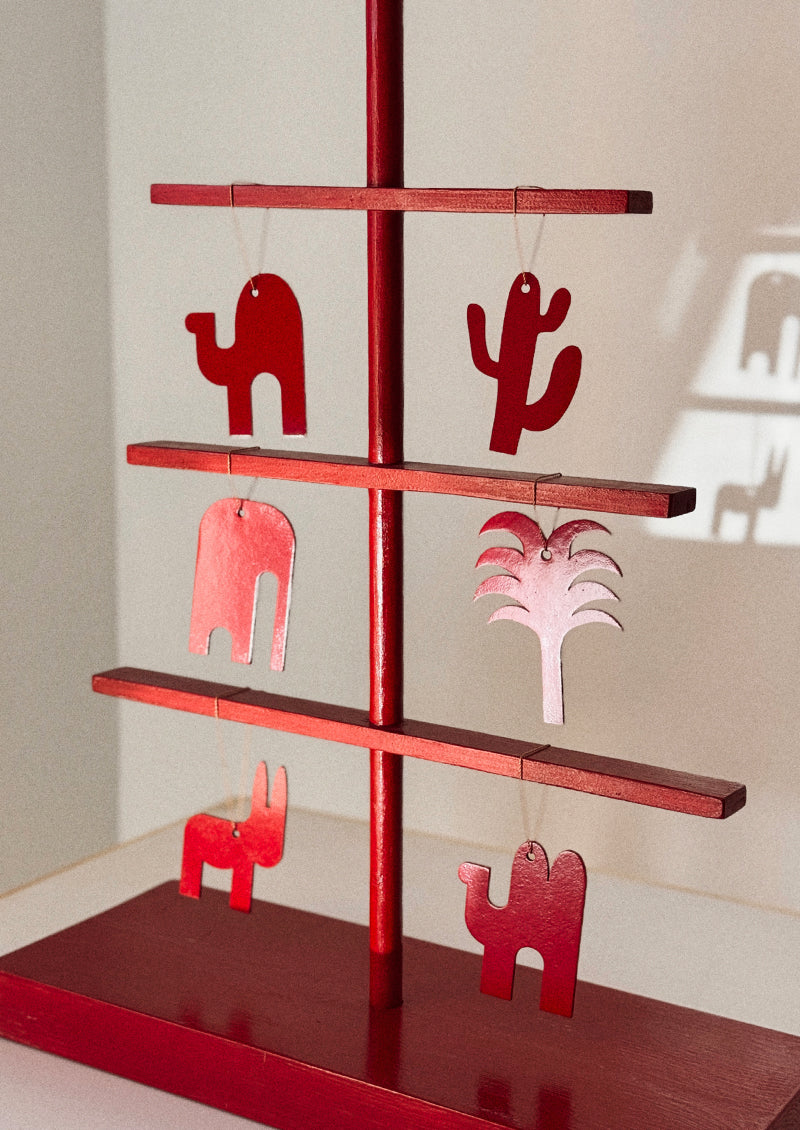 6 DÉCORATIONS AFRICA ROUGE