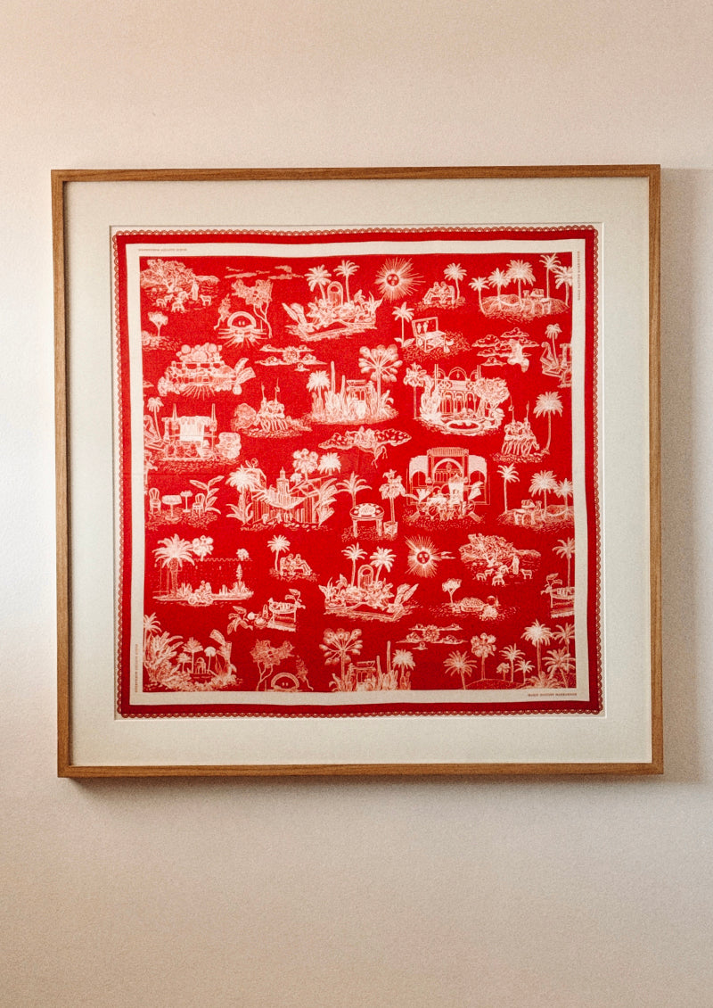 MARIBIA SILK SCARF RE-EDITION FRAMED