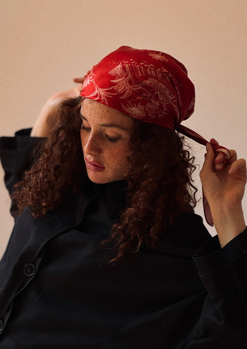 FOULARD CARRÉ DE SOIE MARIBIA