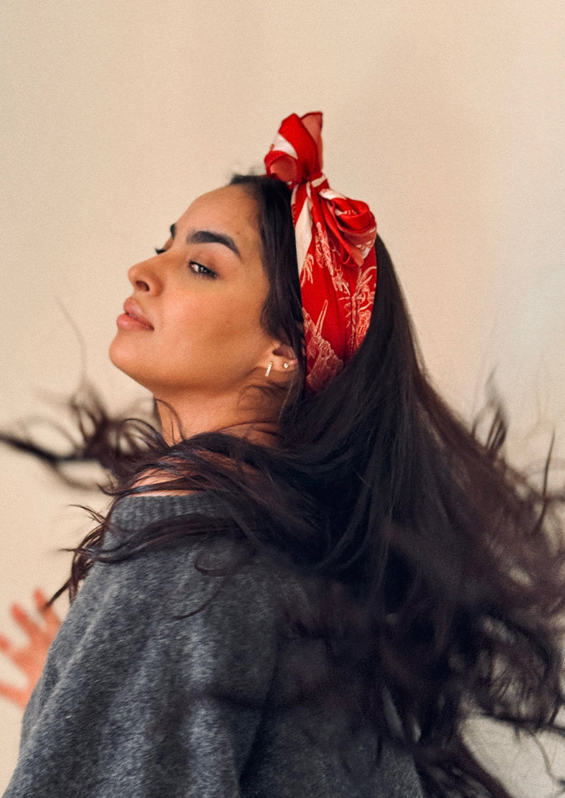 FOULARD CARRÉ DE SOIE MARIBIA