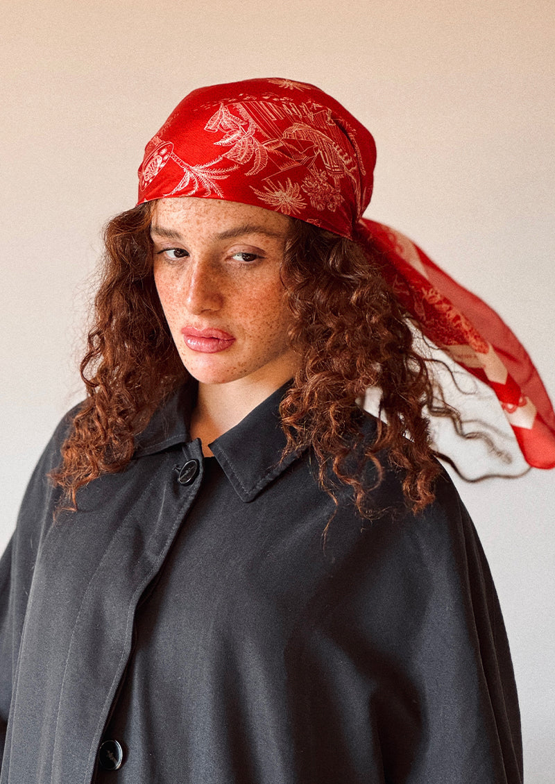 FOULARD CARRÉ DE SOIE MARIBIA