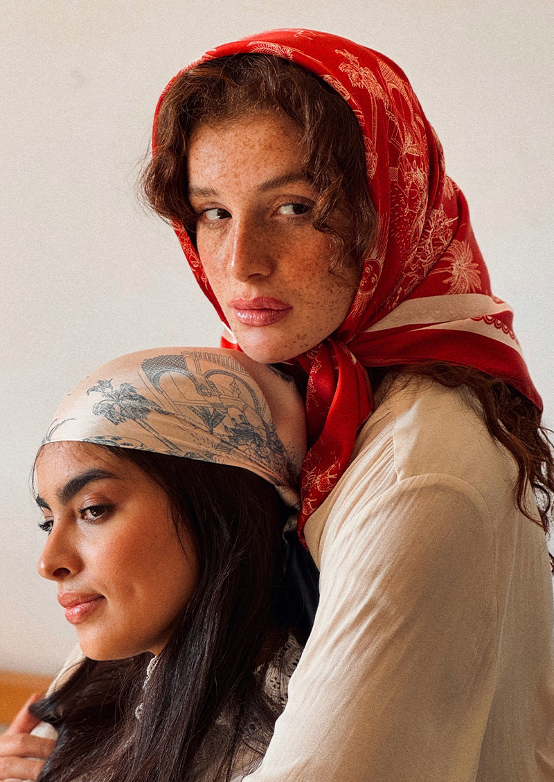 FOULARD CARRÉ DE SOIE MARIBIA