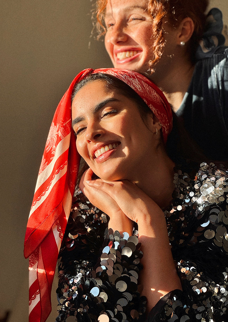 FOULARD CARRÉ DE SOIE MARIBIA