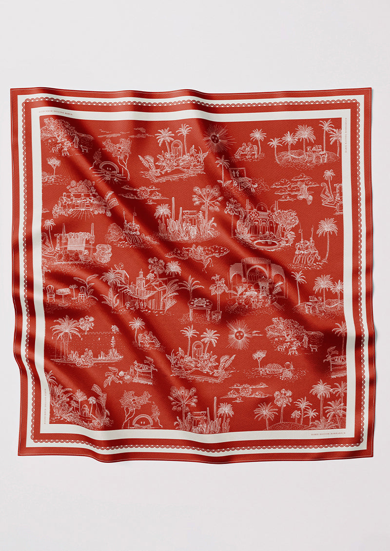 FOULARD CARRÉ DE SOIE MARIBIA