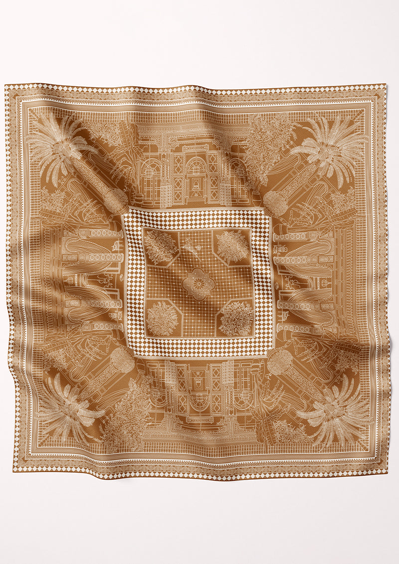 FOULARD CARRÉ DE SOIE Le riad aux merveilles