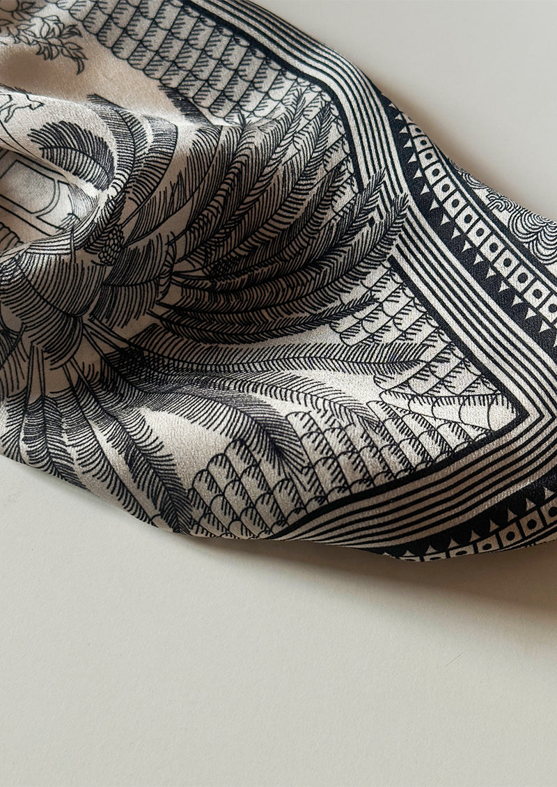 FOULARD CARRÉ DE SOIE Le riad aux merveilles