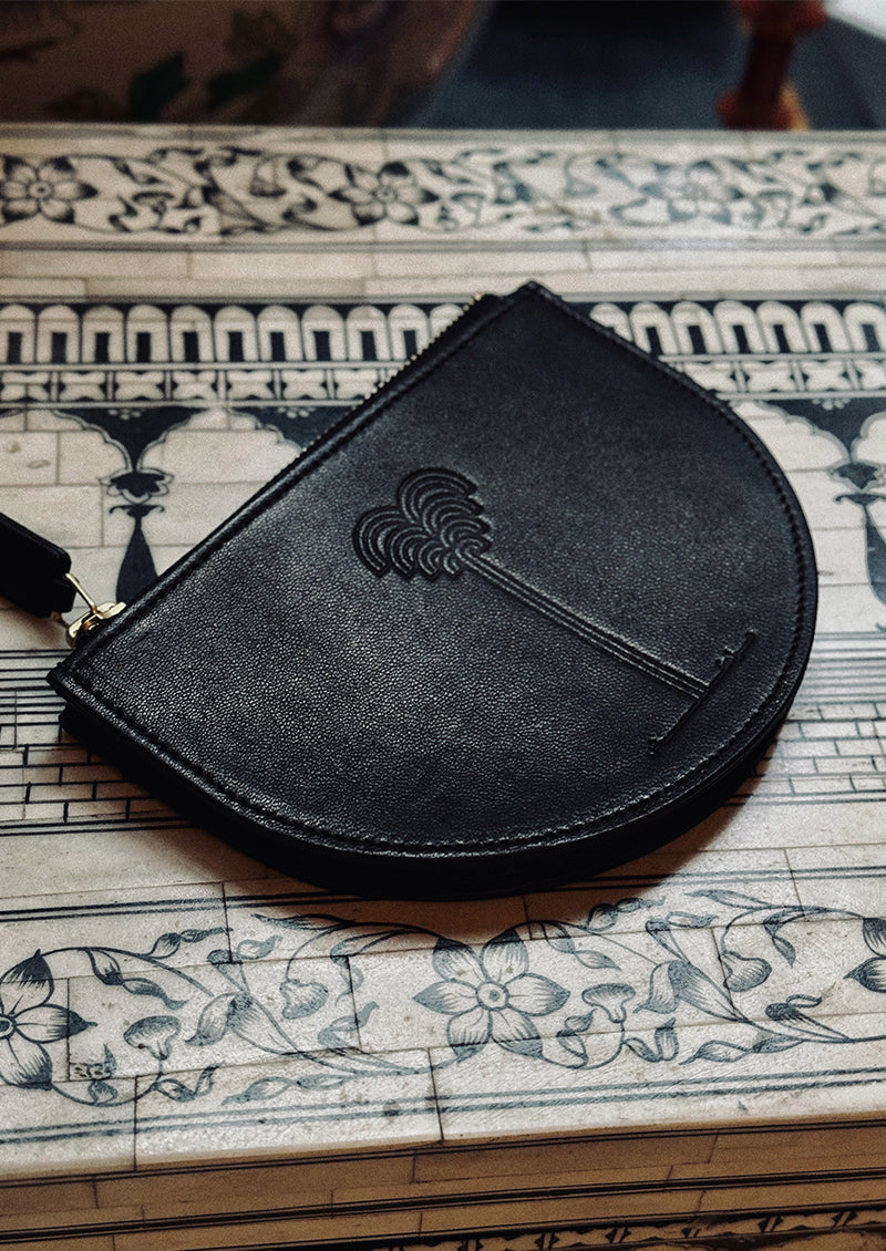 MINI POCHETTE PALM NOIRE