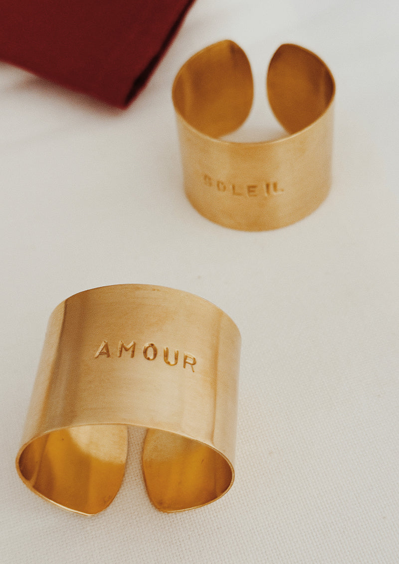 RONDS DE SERVIETTES SOLEIL & AMOUR