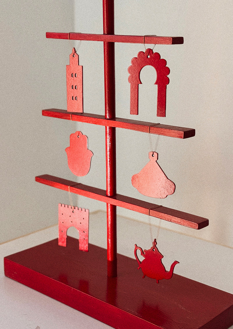 6 DÉCORATIONS MAROC ROUGE