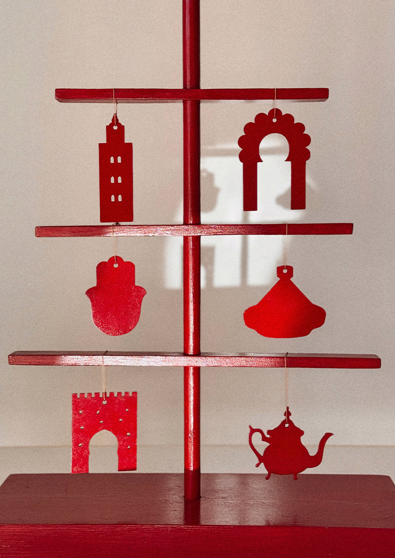 6 DÉCORATIONS MAROC ROUGE