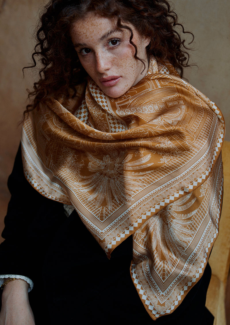 FOULARD EN SOIE Le riad aux merveilles