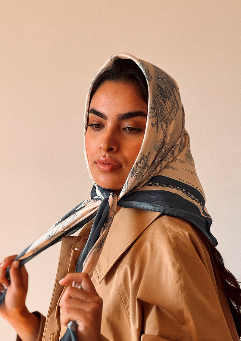 FOULARD EN SOIE MARIBIA RÉÉDITION