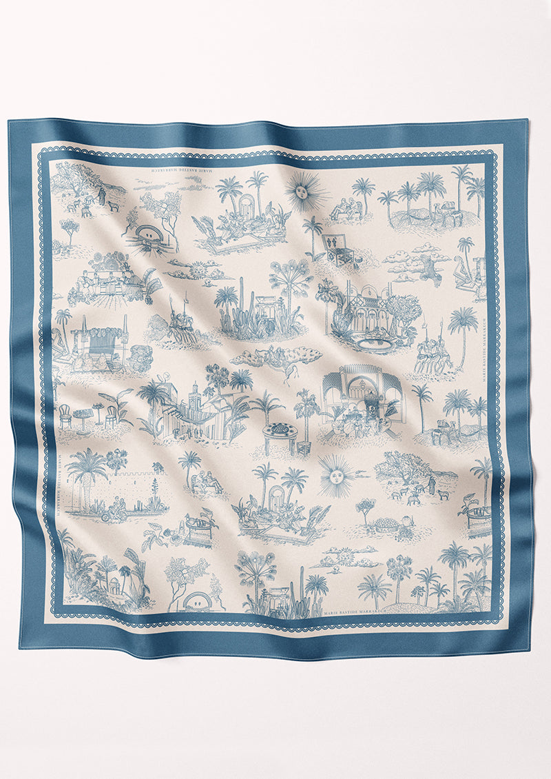 FOULARD EN SOIE MARIBIA RÉÉDITION