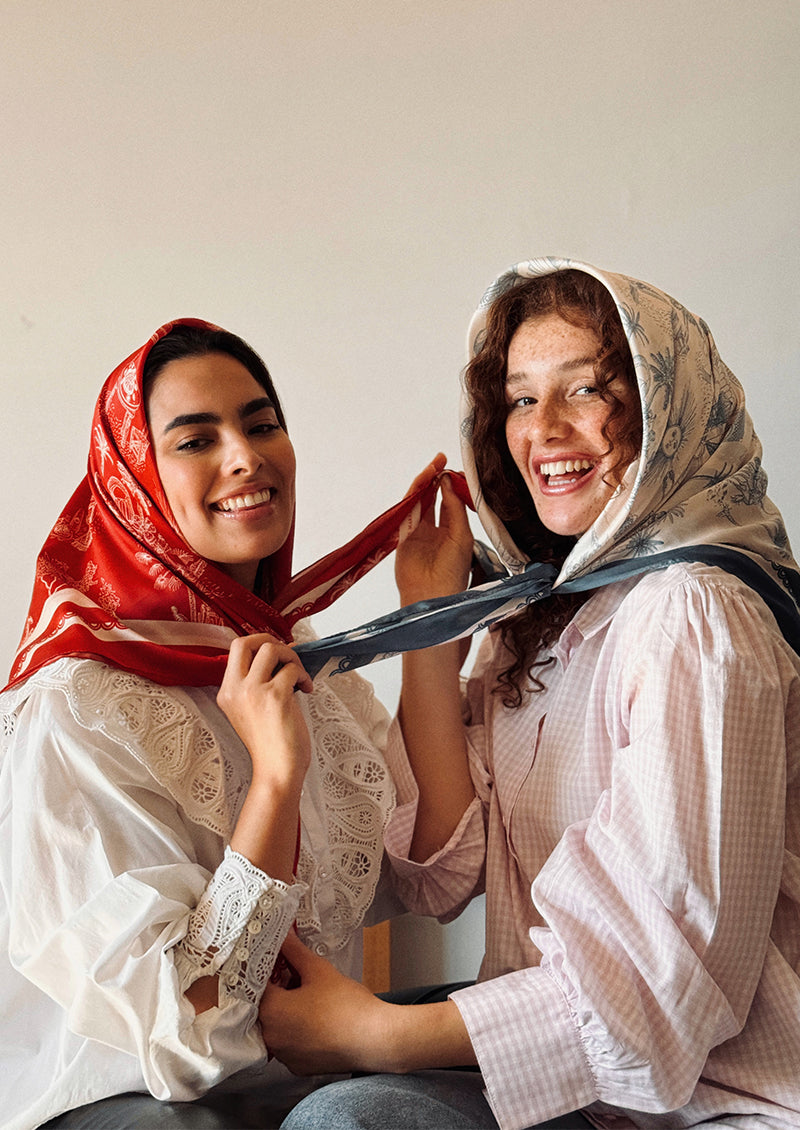 FOULARD EN SOIE MARIBIA RÉÉDITION