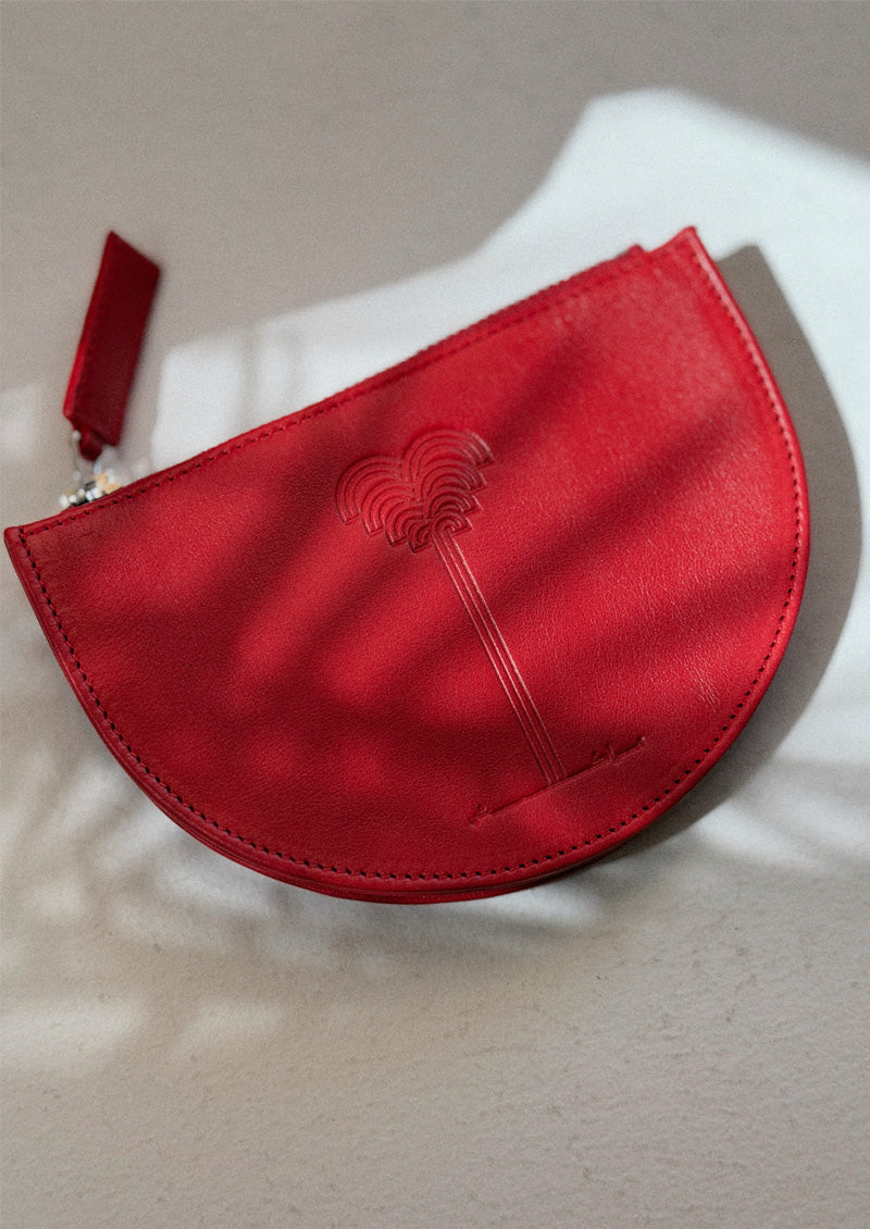 MINI POCHETTE PALM ROUGE
