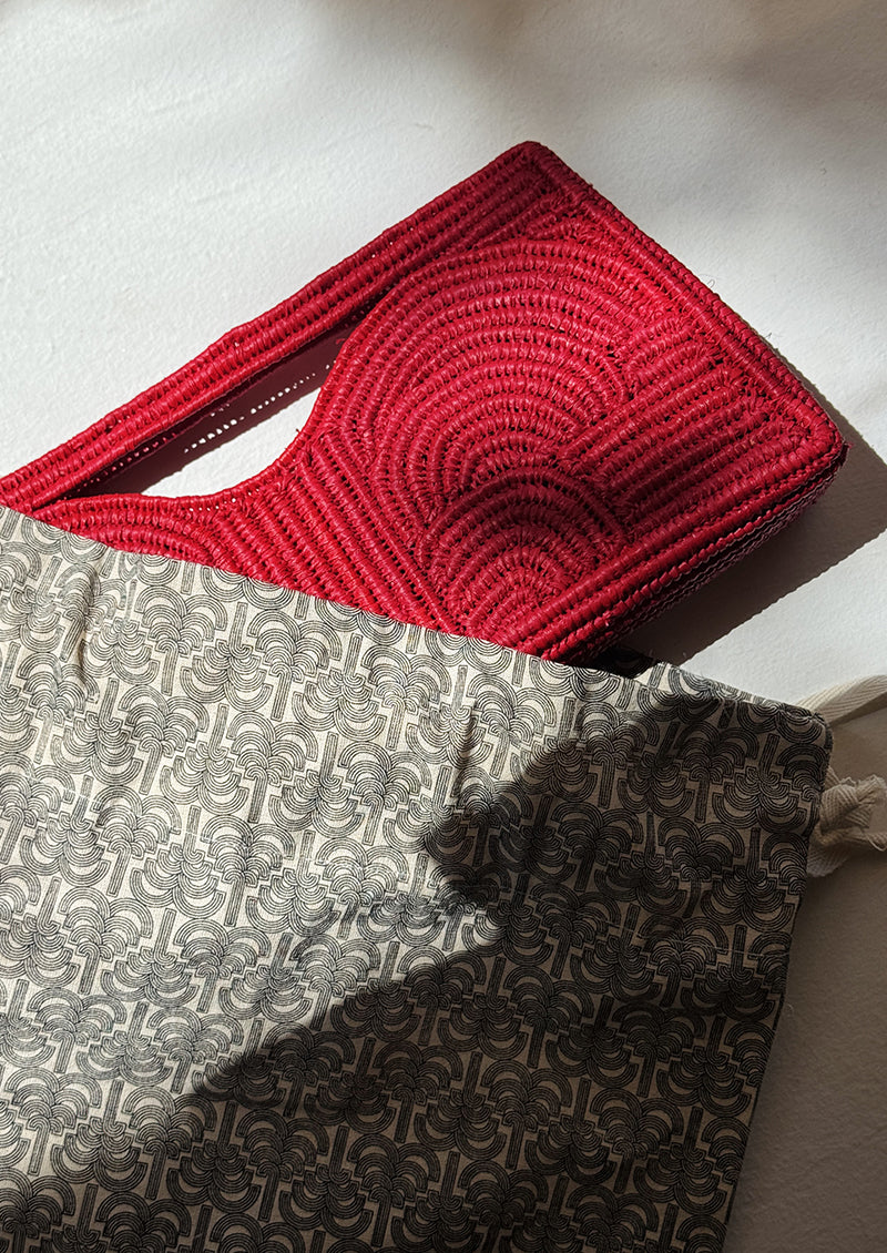POCHETTE NUIT A L'HIVERNAGE ROUGE