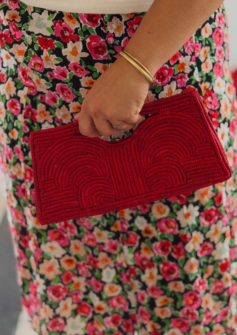 POCHETTE NUIT A L'HIVERNAGE ROUGE