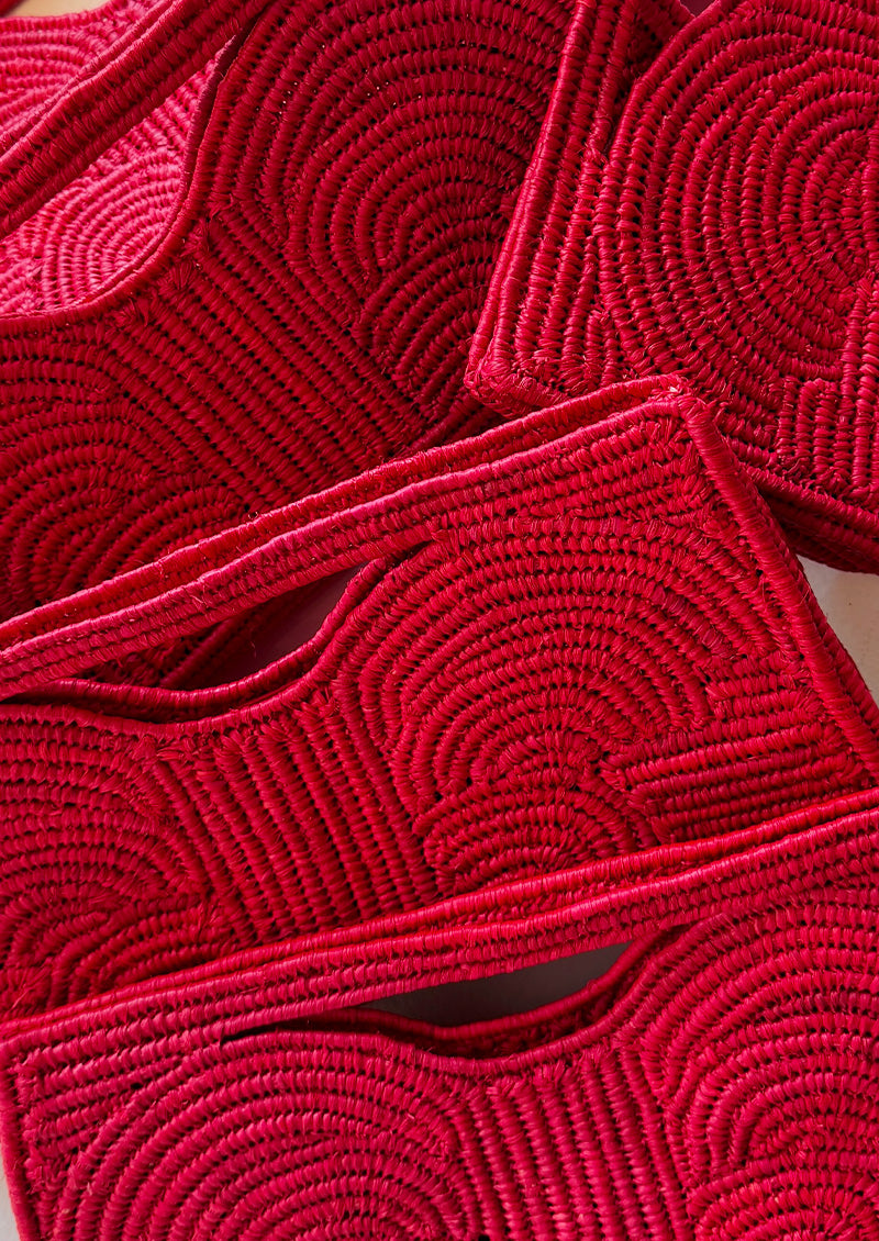 POCHETTE NUIT A L'HIVERNAGE ROUGE