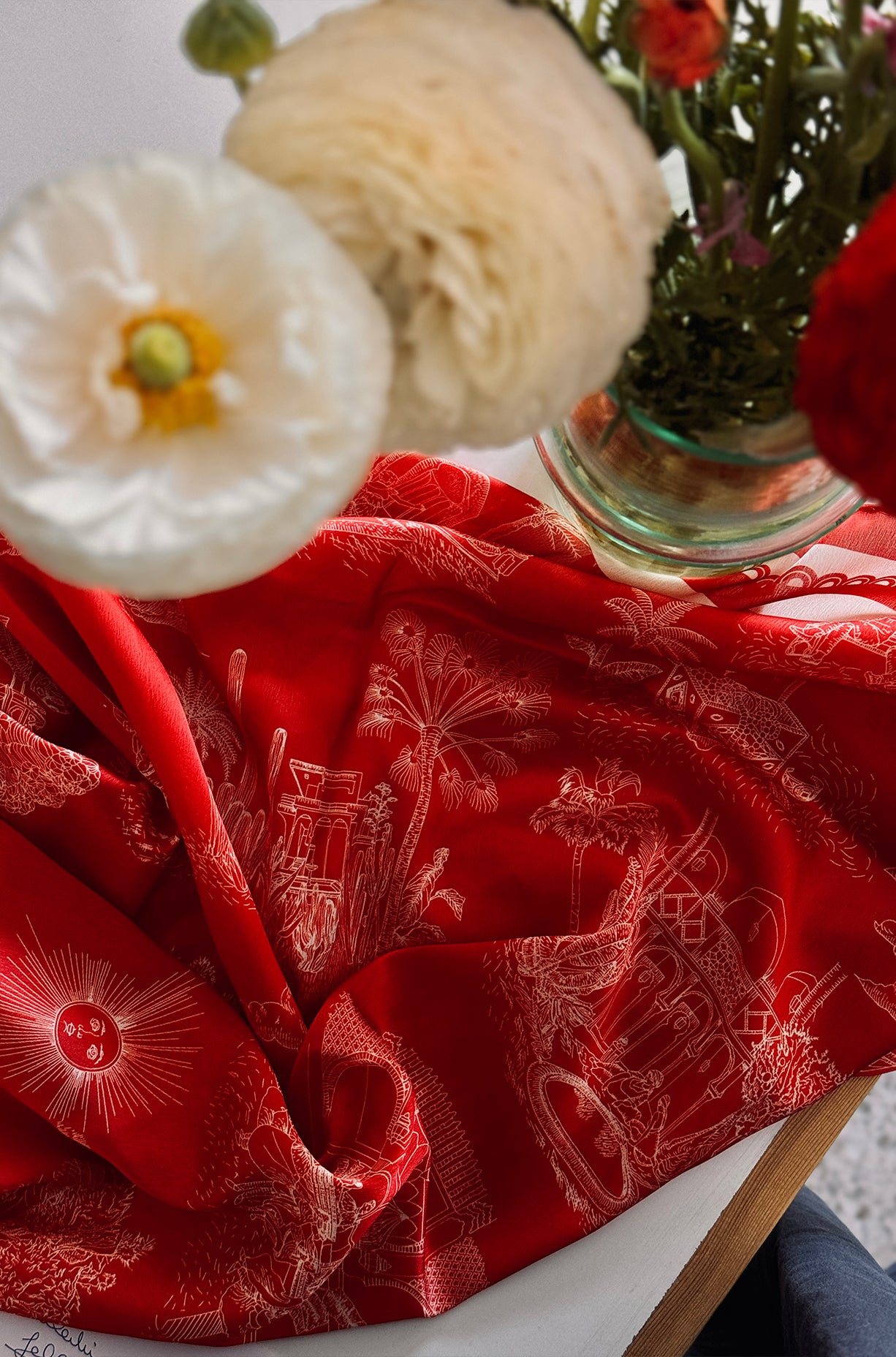 MARIBIA SILK SQUARE SCARF