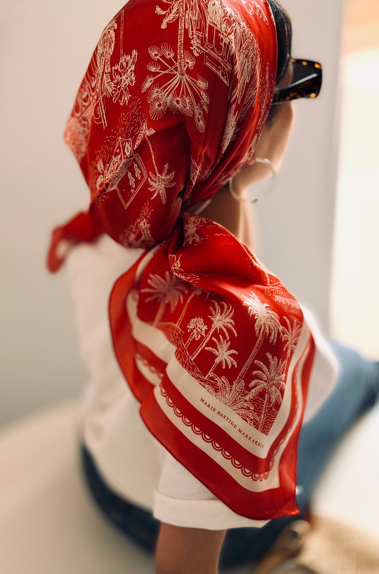 MARIBIA SILK SQUARE SCARF